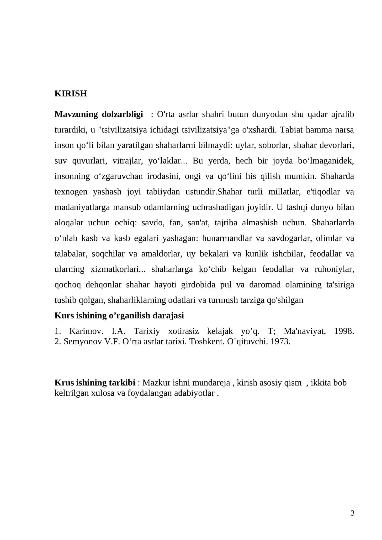 O`rta asr shaharlaring vujudga kelishi 3