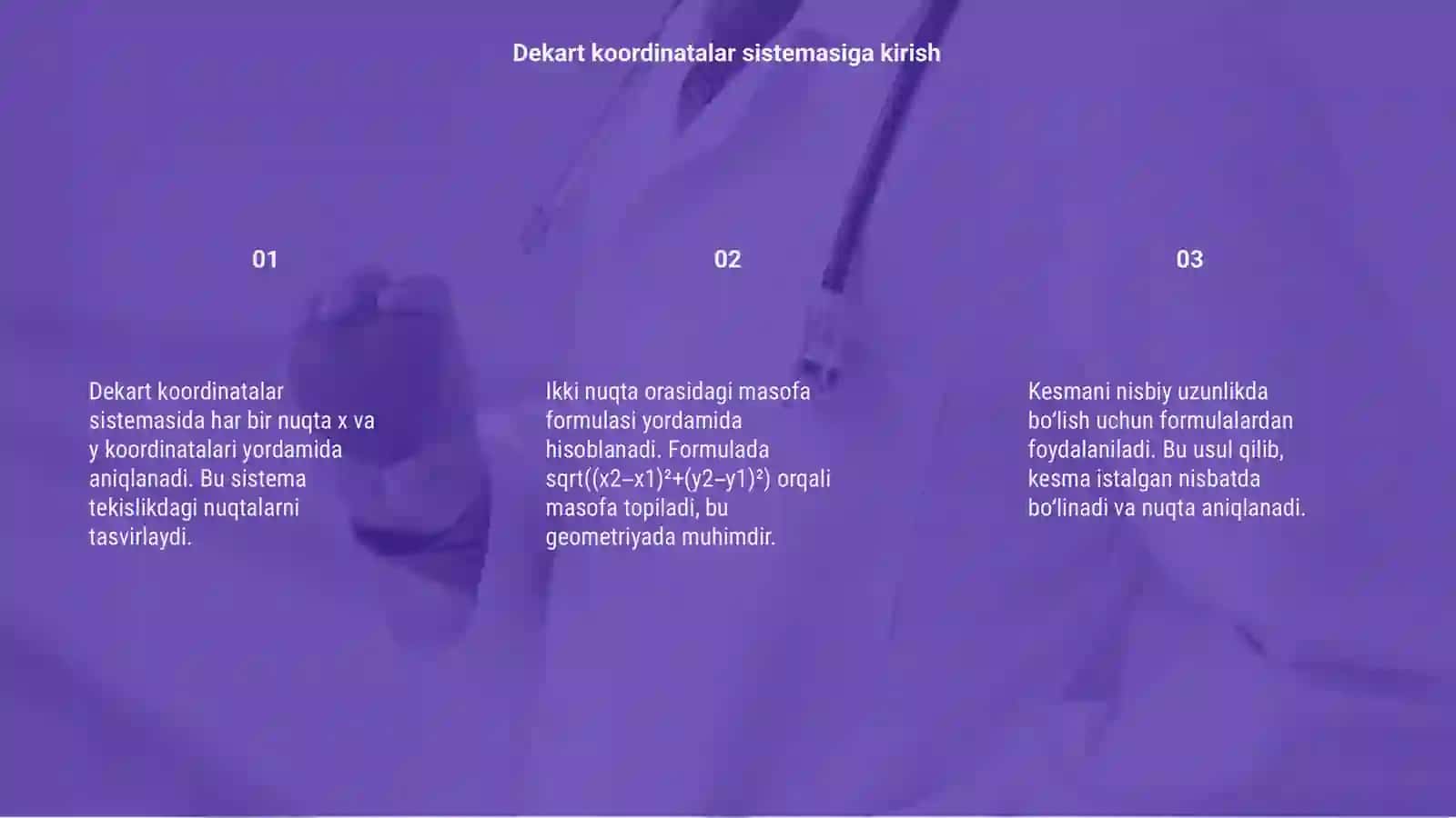 Dekart koordinatalar sistemasi 3