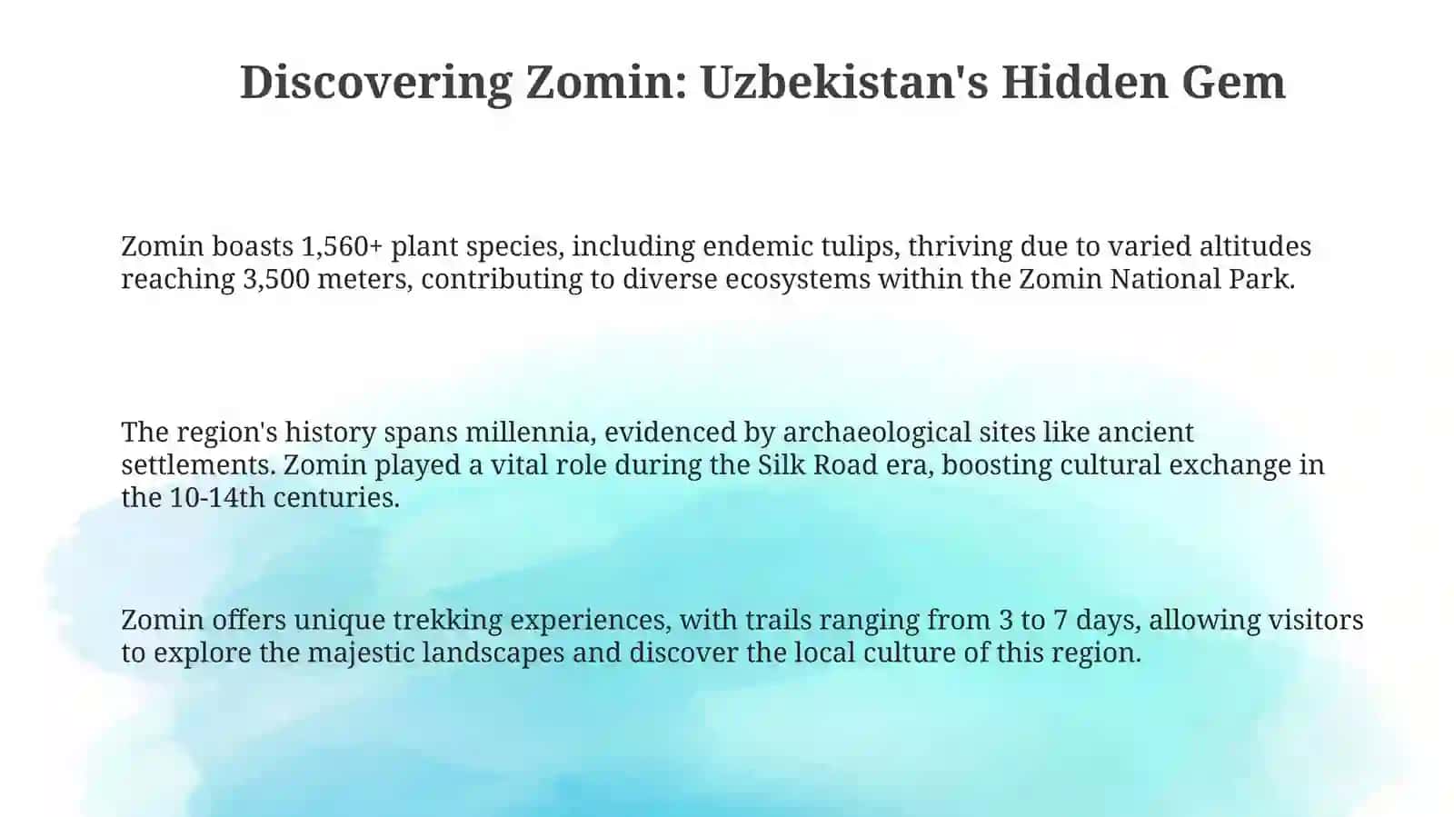 Discovering Zomin: Uzbekistan's Hidden Gem 3