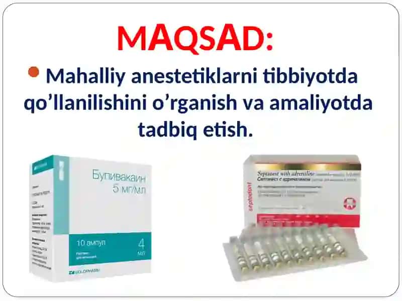 Afferent innervatsiyaga taʼsir etuvchi dori vositalar 3
