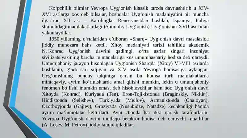 UYG’ONISH DAVRI ADABIYOTI 3