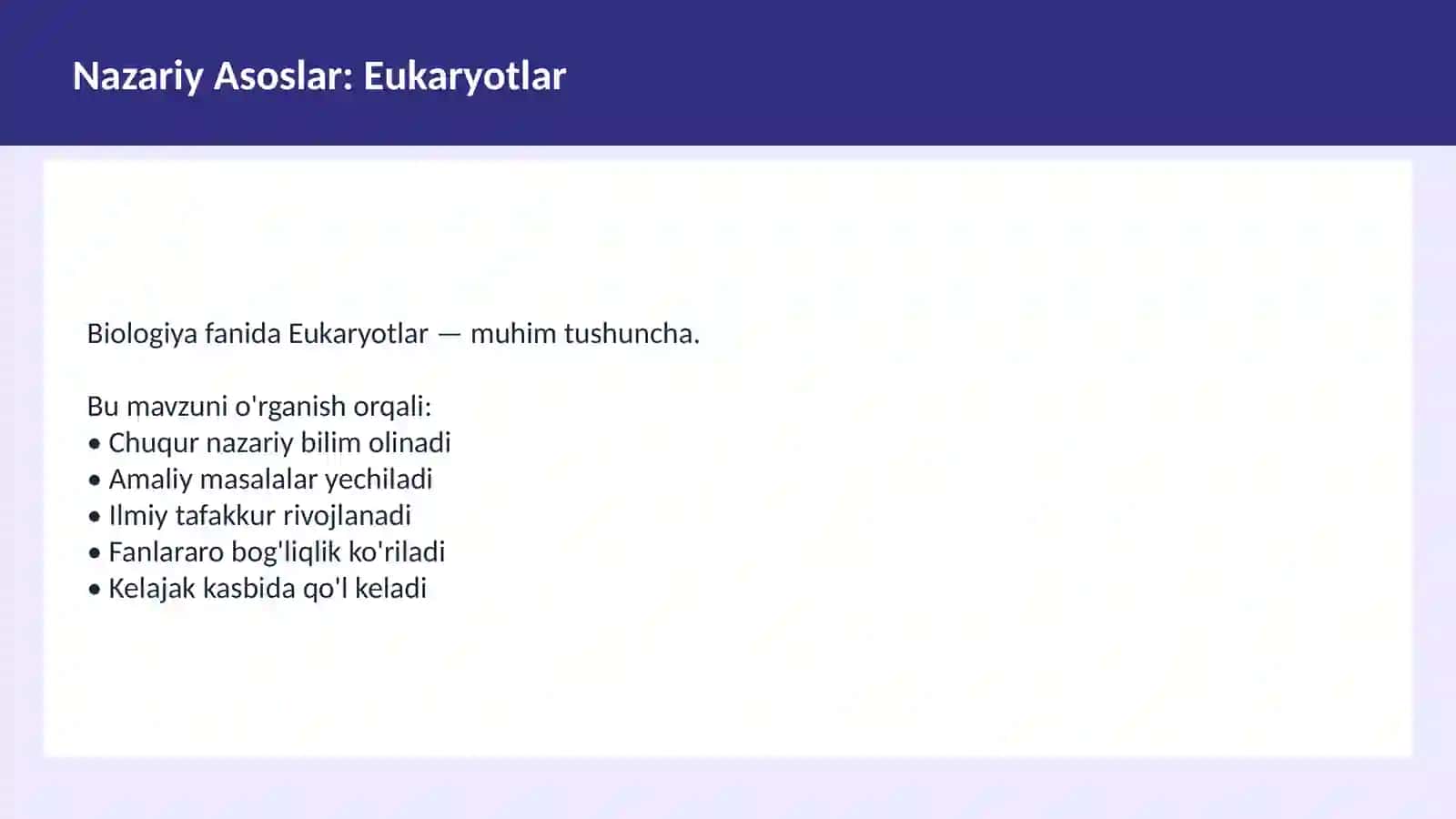 Hujayra tuzilishi 3