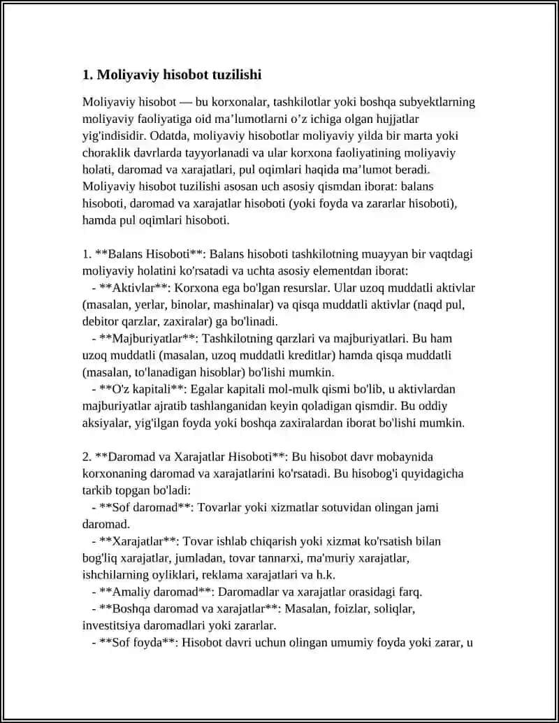 MOLIYAVIY HISOBOT SHAKLLARI 3