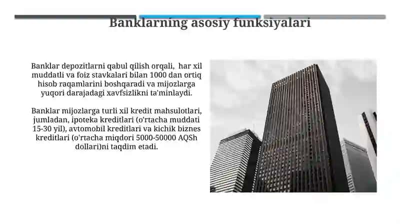 Tijorat banklari va uning funksiyalari 3