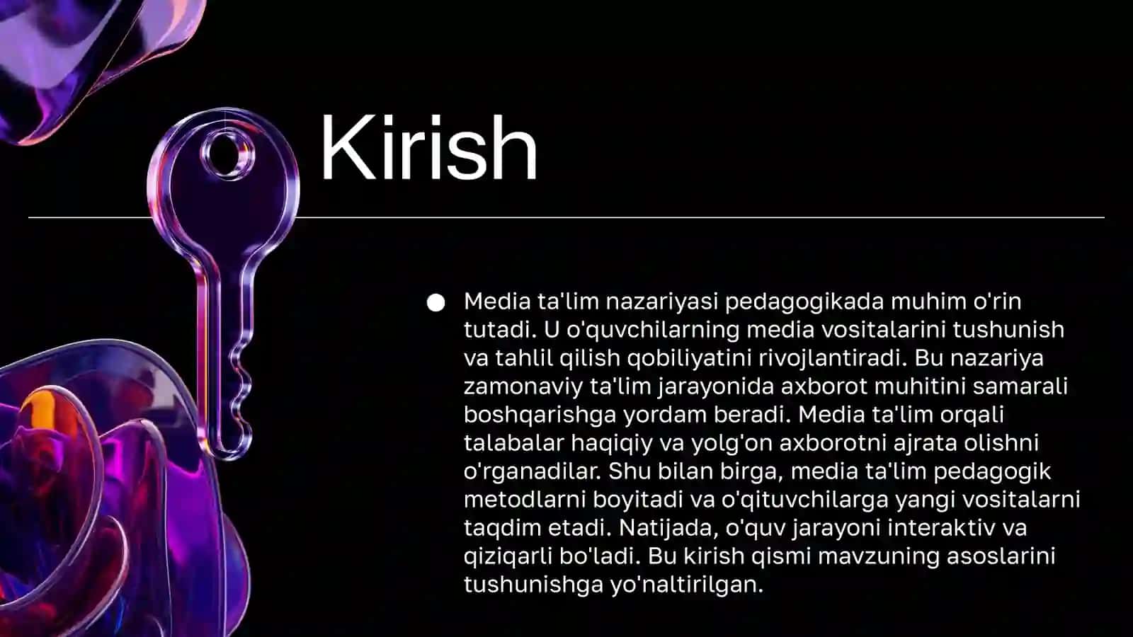 MEDIA TA'LIM NAZARYASINING PEDAGOGIKADAGI O'RN 3