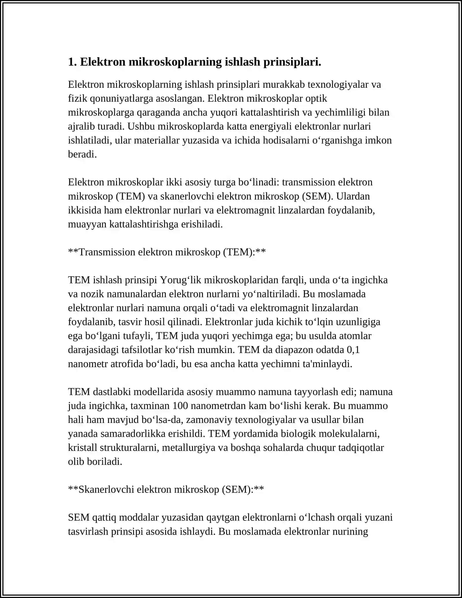 ELEKTRON MIKROSKOPLARNING TIBBIYOTDAGI AHAMIYATI 3