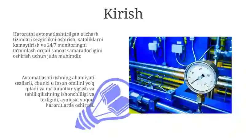 Haroratnioʻlchashniavtomatlashtirish:usullarvauskunalar 3