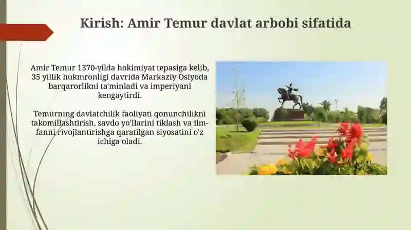 Amir Temur buyuk davlat arbobi 3
