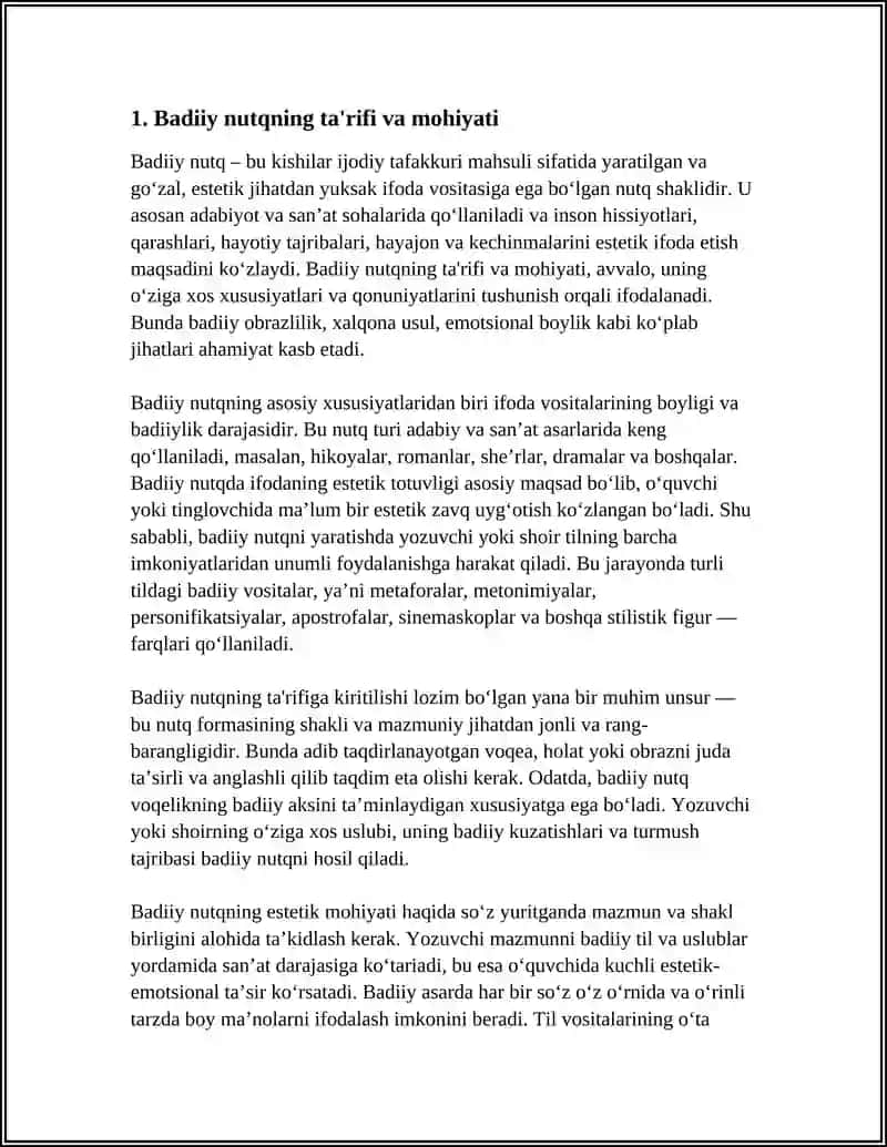 Badiiy Nutq va uning Qonuniyatları 3