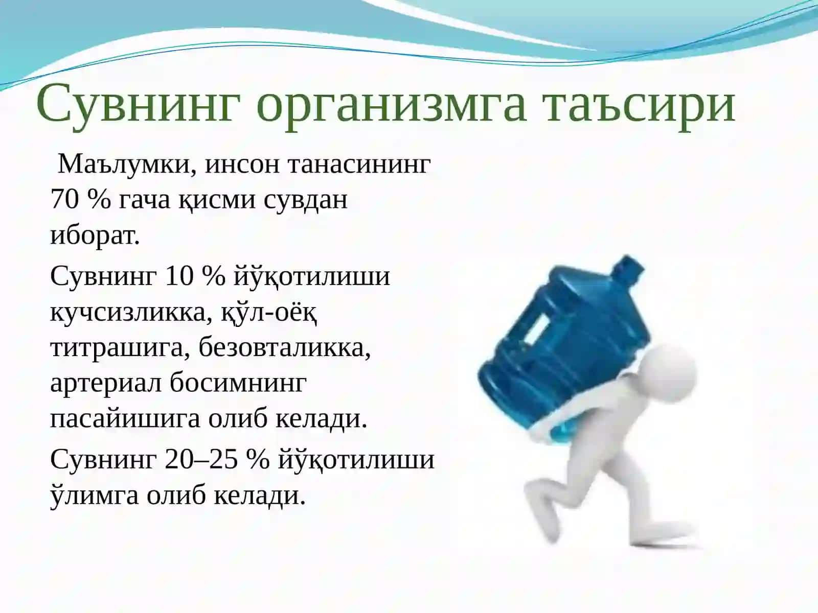 Сувнинг организм учун аҳамияти 3