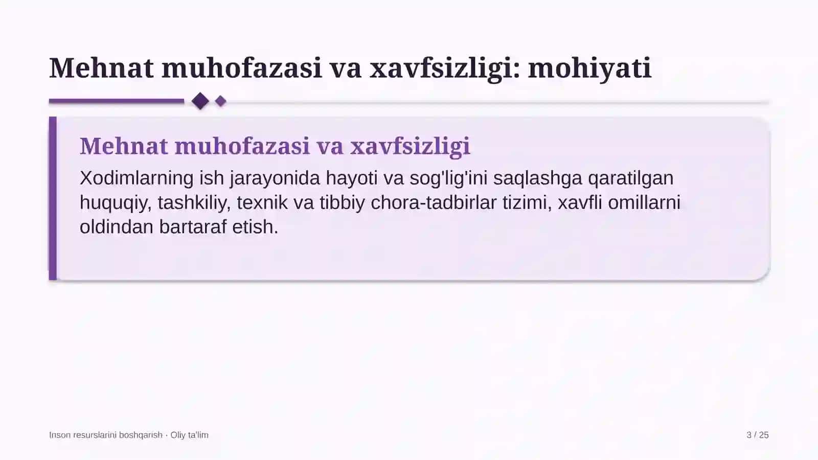 Madaniy-tarixiy turizmda mehnat muhofazasi va xavfsizligi 3