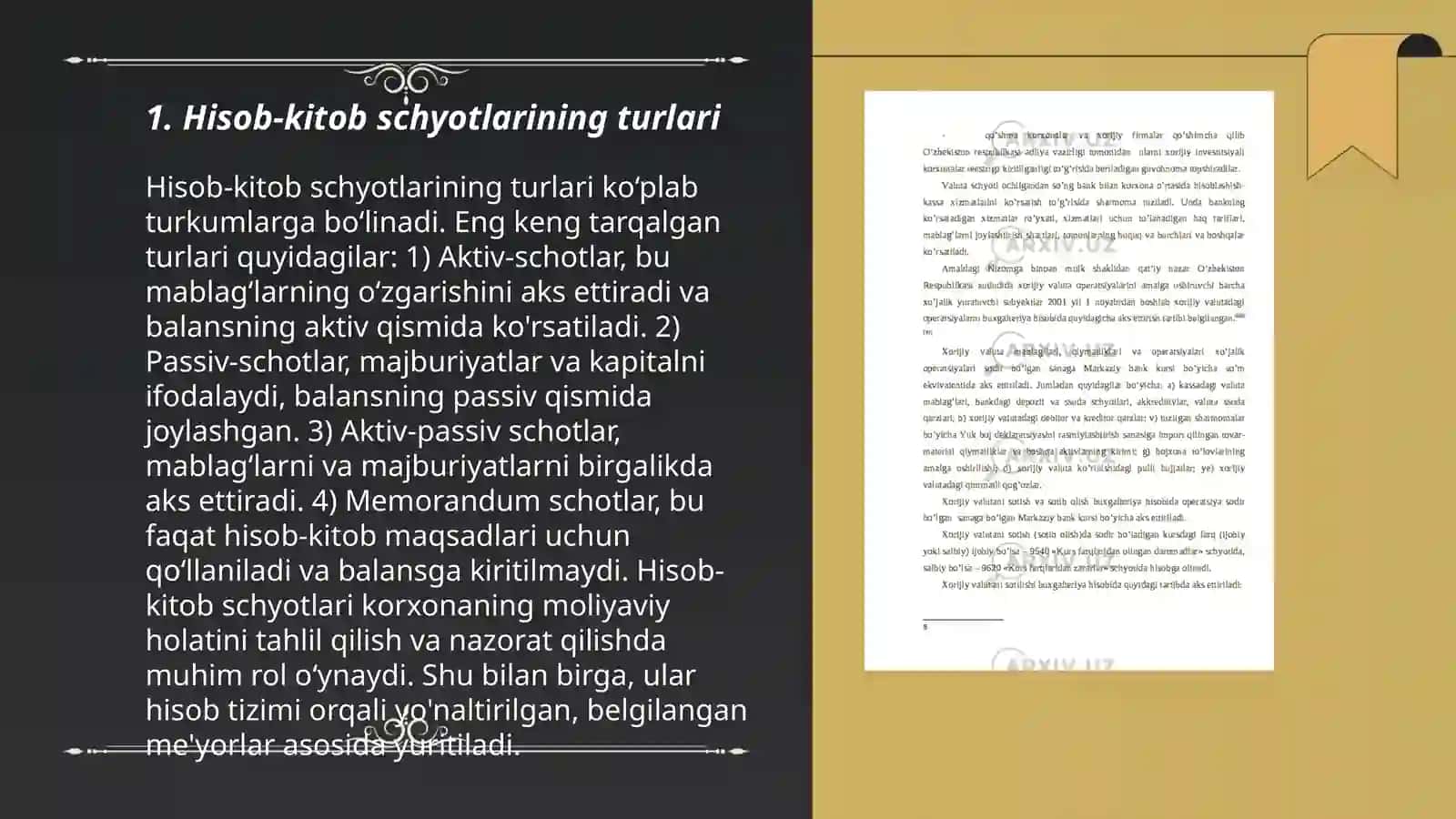 Hisob-kitob schyoti bo‘yicha muomalalar hisobi 3
