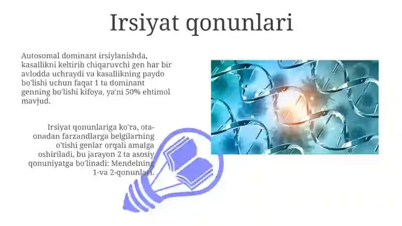 Irsiyat qonunlari.Antimutagenez 3