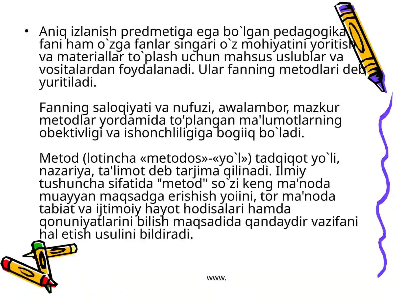 Pedagogika fanining tadqiqod metodlar 3
