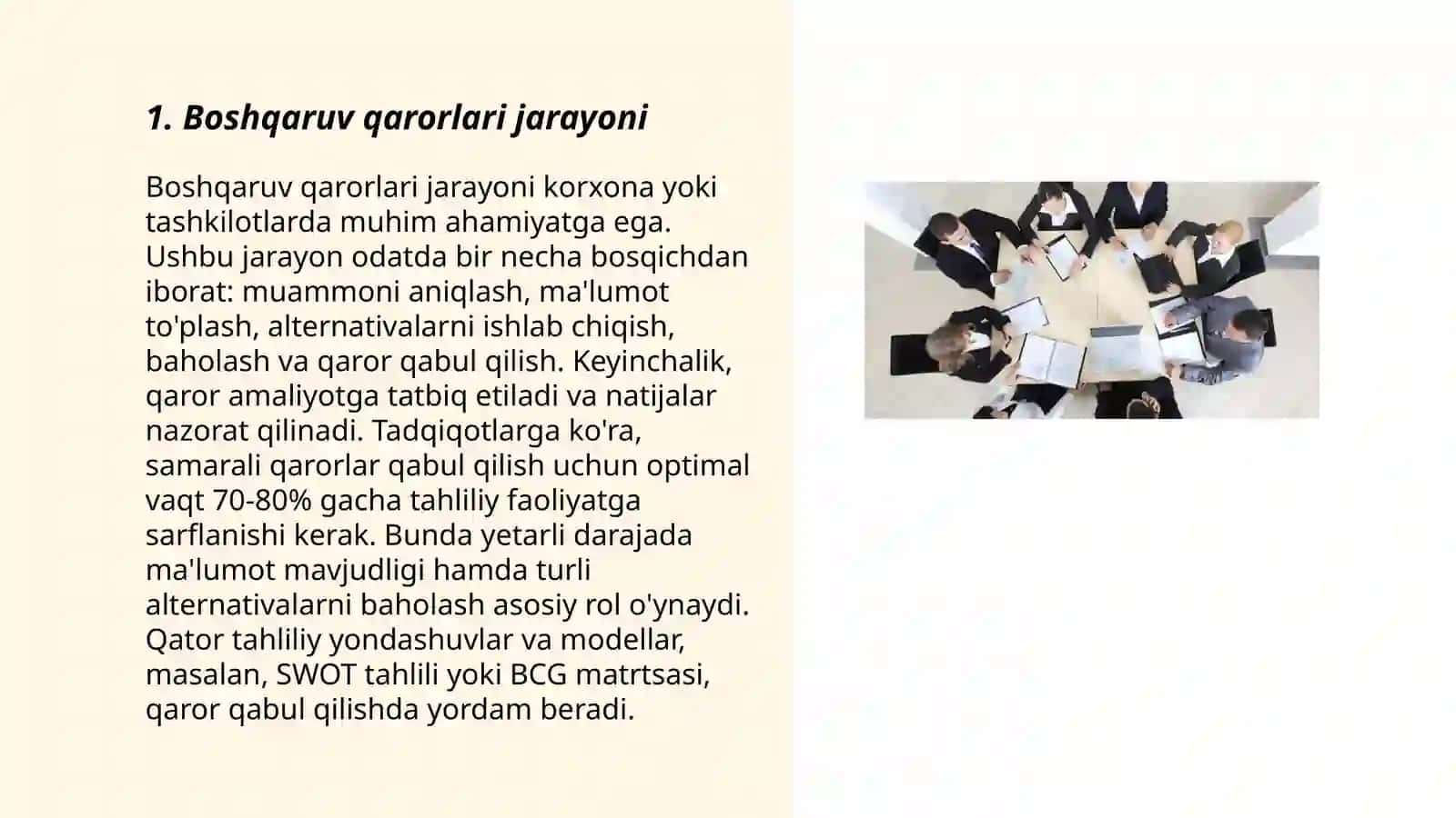 Boshqaruv qarorlari 3