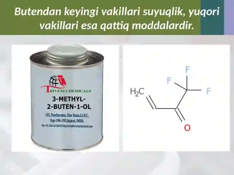 Alkenlarning fizik va kimyoviy xossalari 3