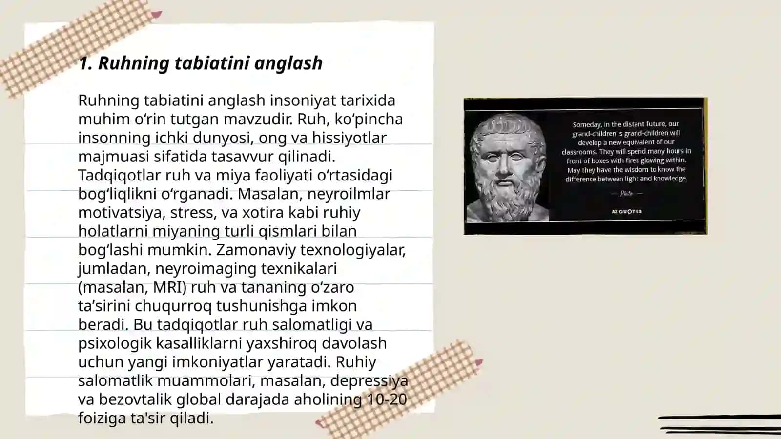 Ruh haqidagi bilimlarning shakllanishi 3