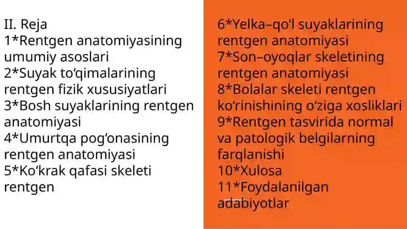 Skelet suyaklarining rentgen anatomiyasi 3