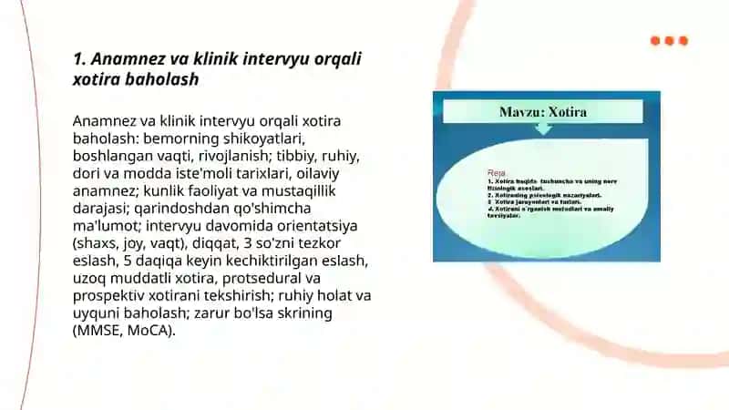 Xotirani aniqlash metodlari 3