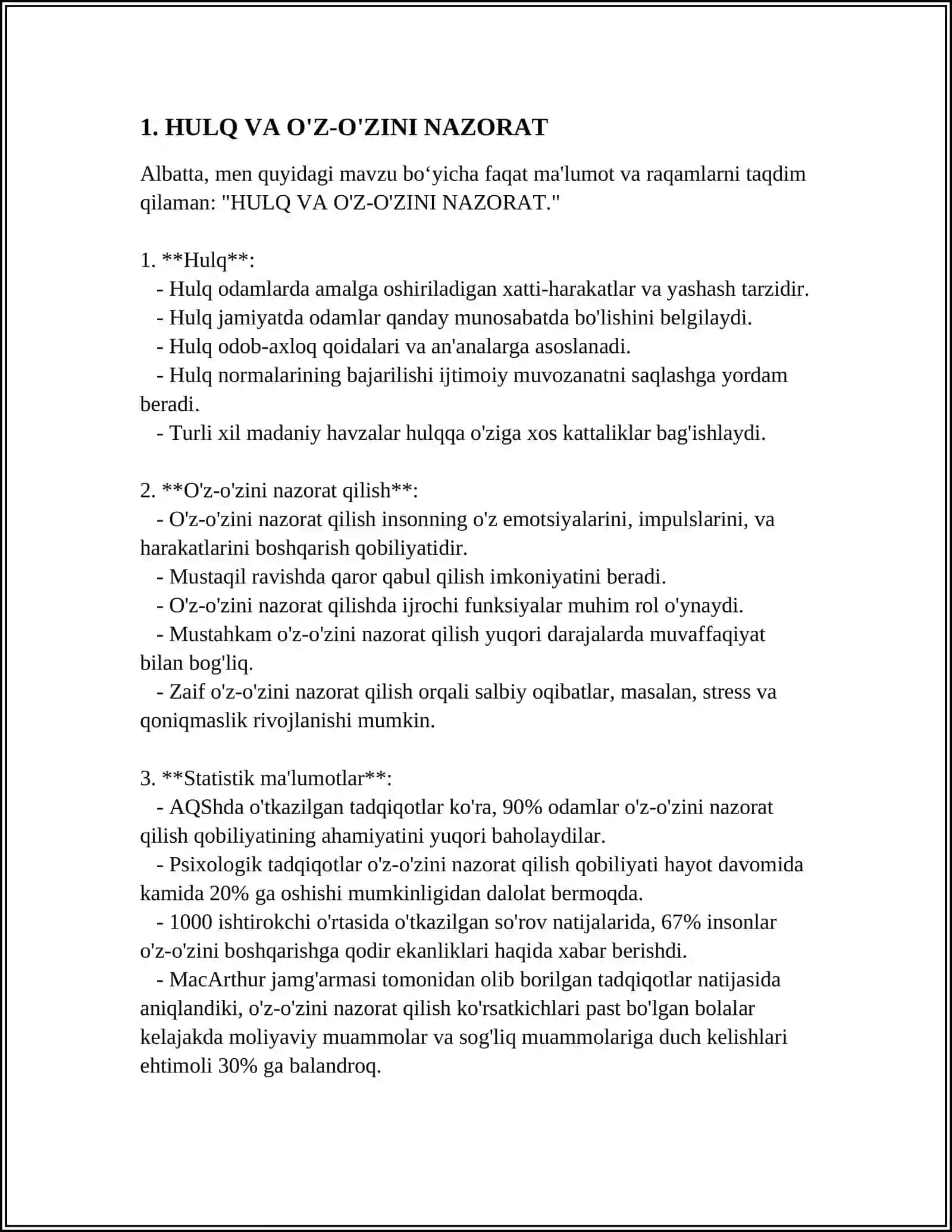 HULQ ATVORNING FIZALOGIK ASOSI 3