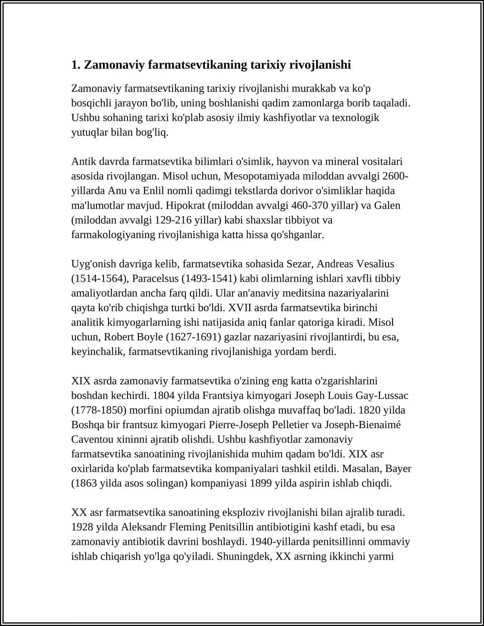 XOZIRGI ZAMON FARMATSEVTIKA MODULLARINING RIVOJLANISH TARIXI 3