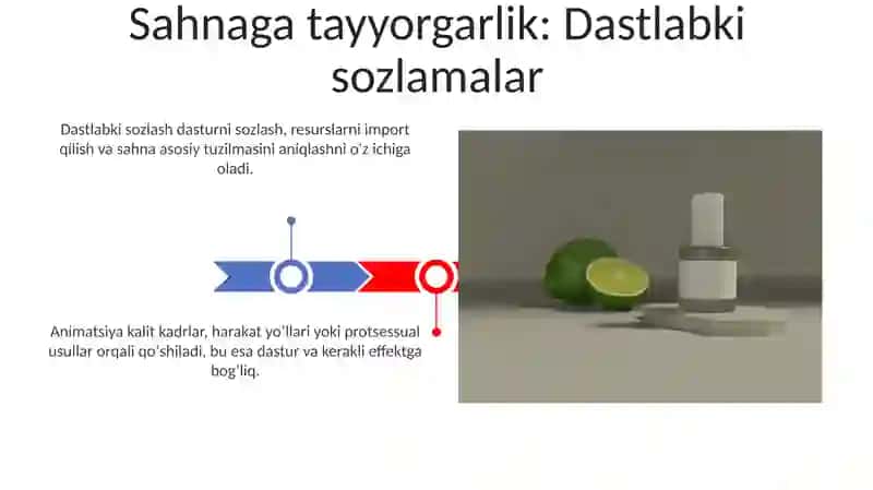 Animatsiya va effekt qoʻshish 3