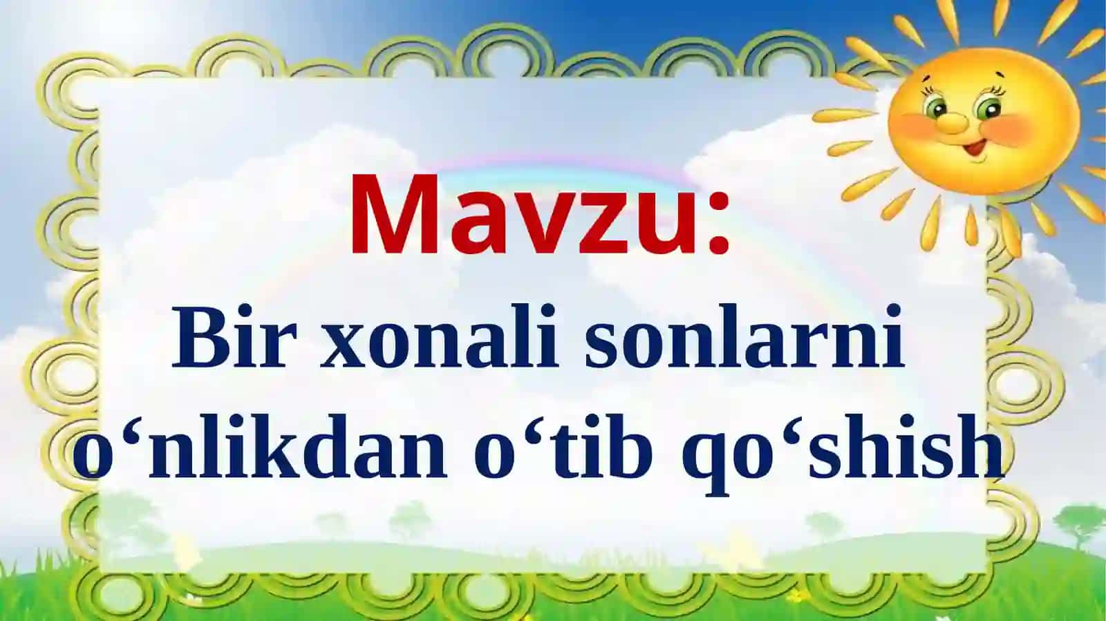 Matematika fanlar ichra shoh 3