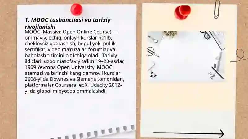 MOOC tushunchasi va tarixiy rivojlanishi 3