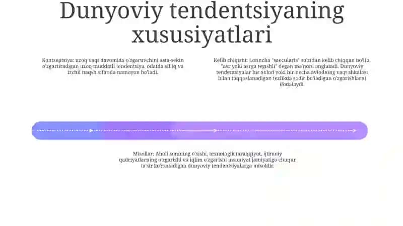 Sekulyar Trend Tushunchasi 3