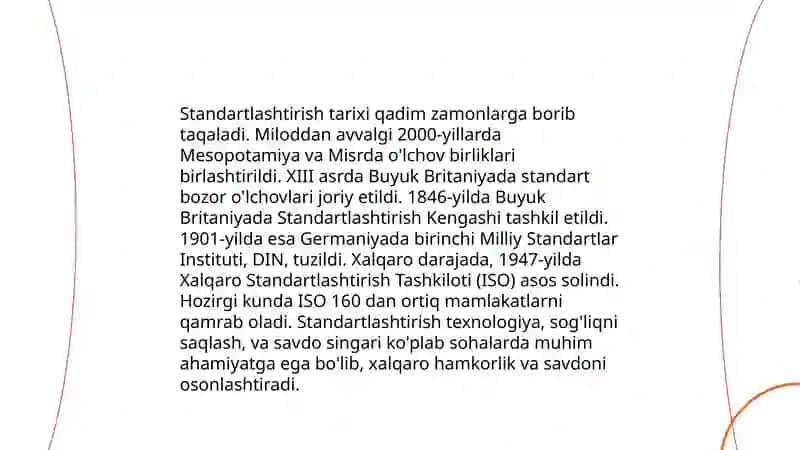 Standartlashtirish usullari 3