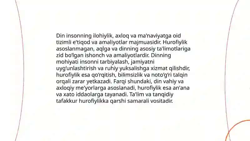 Din va hurfkrlilik 3