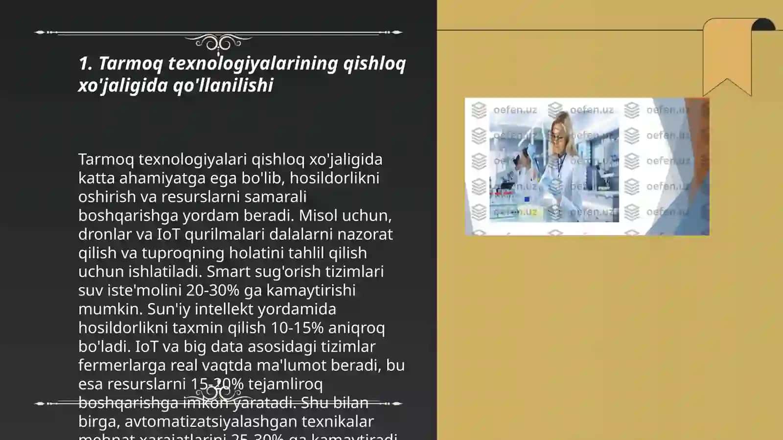Xalq xoʻjaligining turli soxalari va tarmoqlarida tarmoq texnologiyalaridan foydalanish yoʻllari 3
