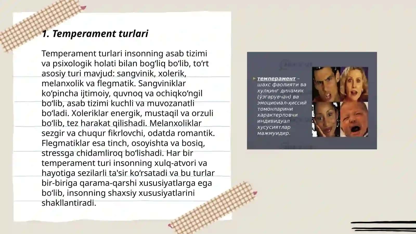 Temprament va uning nazariyalari 3