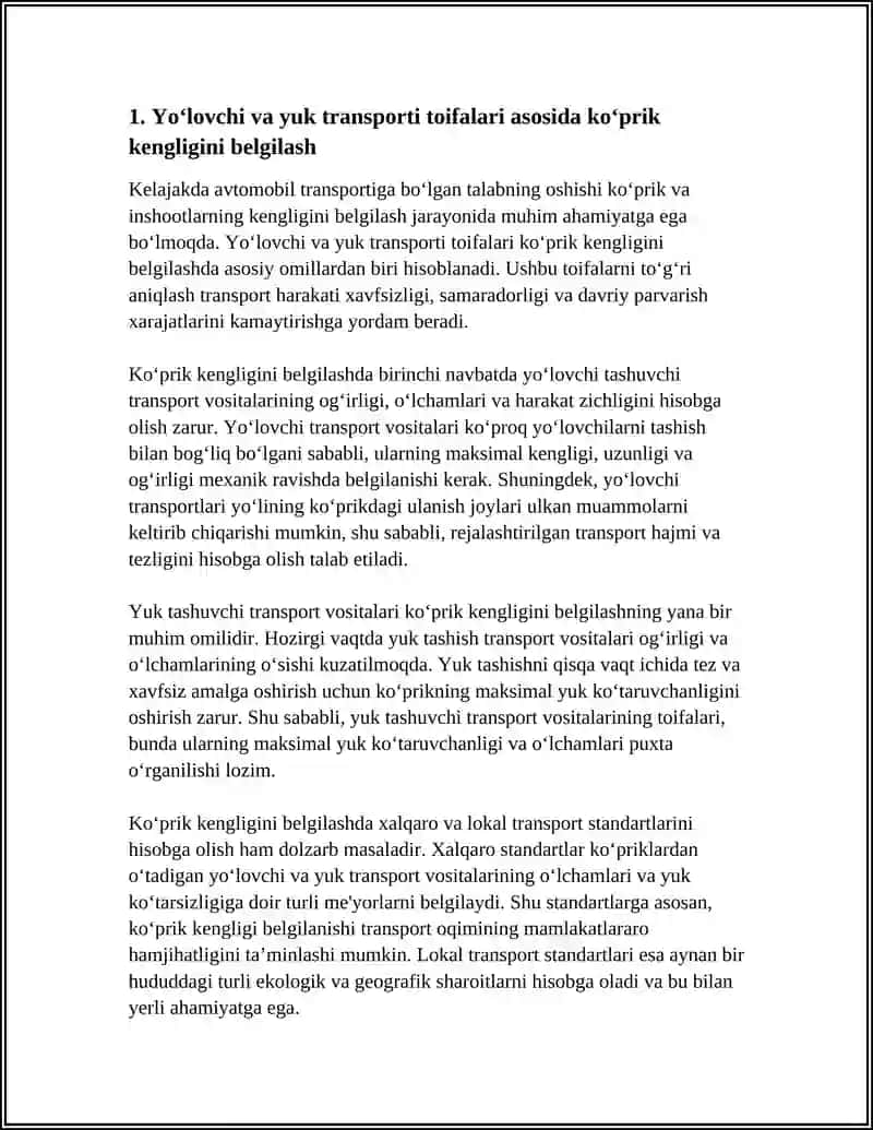 KO‘PRIK INSHOOTINING KENGLIGINI BELGILASH 3