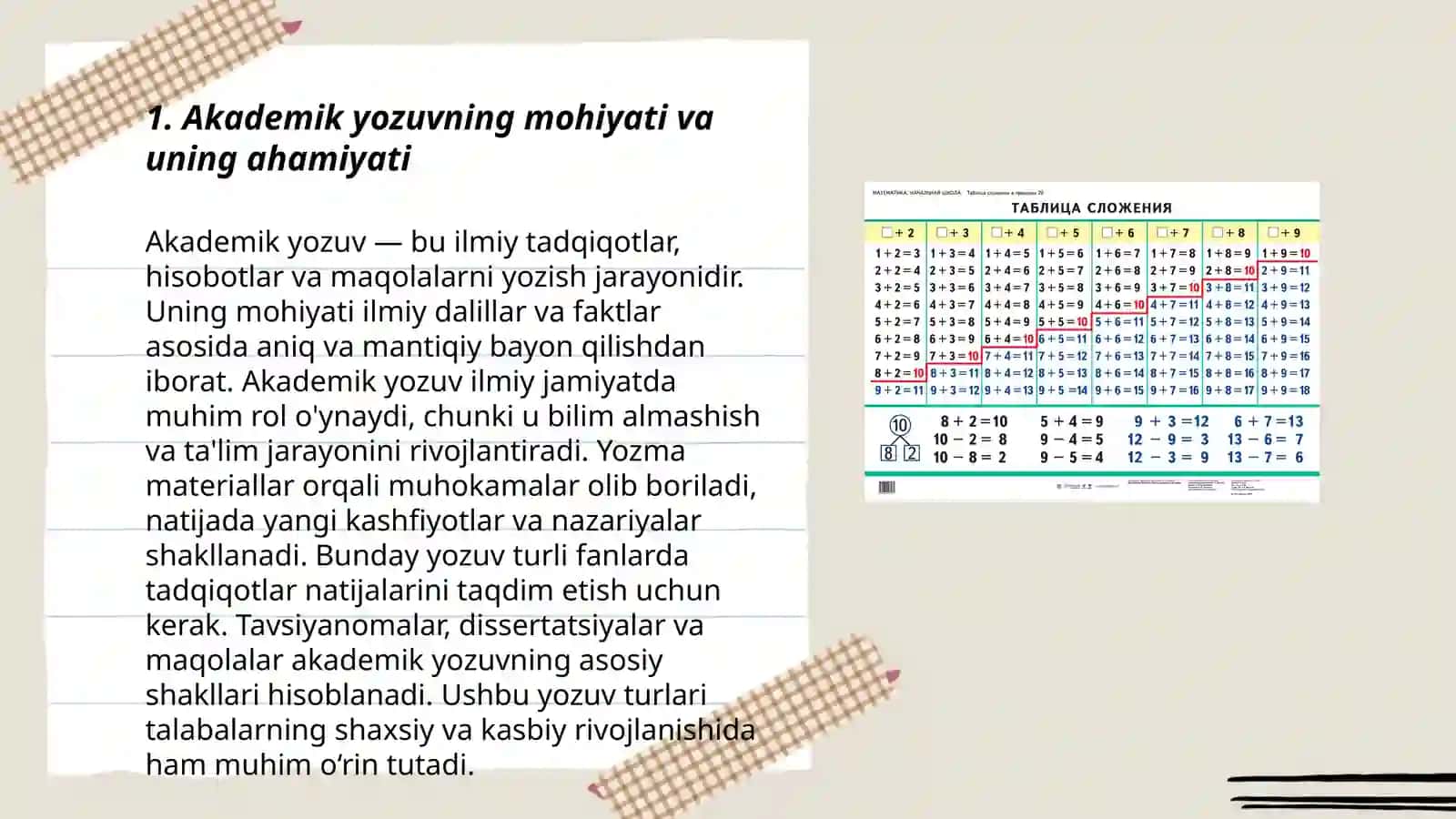 Akademik yozuv va axborot.Axborotning turlari va xususiyatlari 3