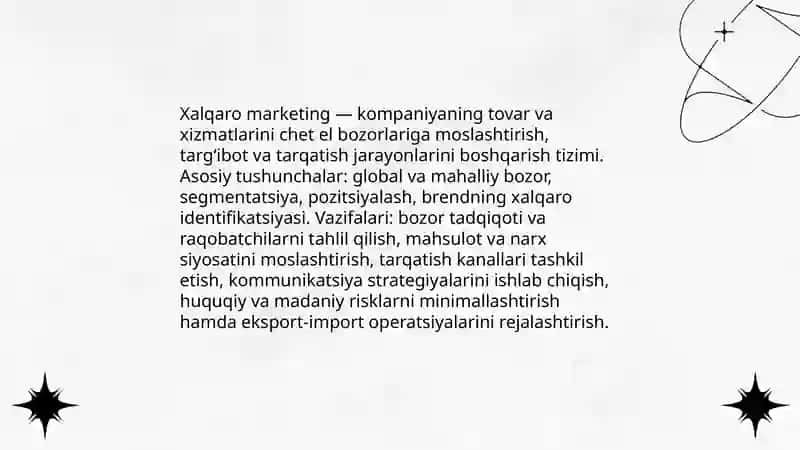 Xalqaro marketing 3