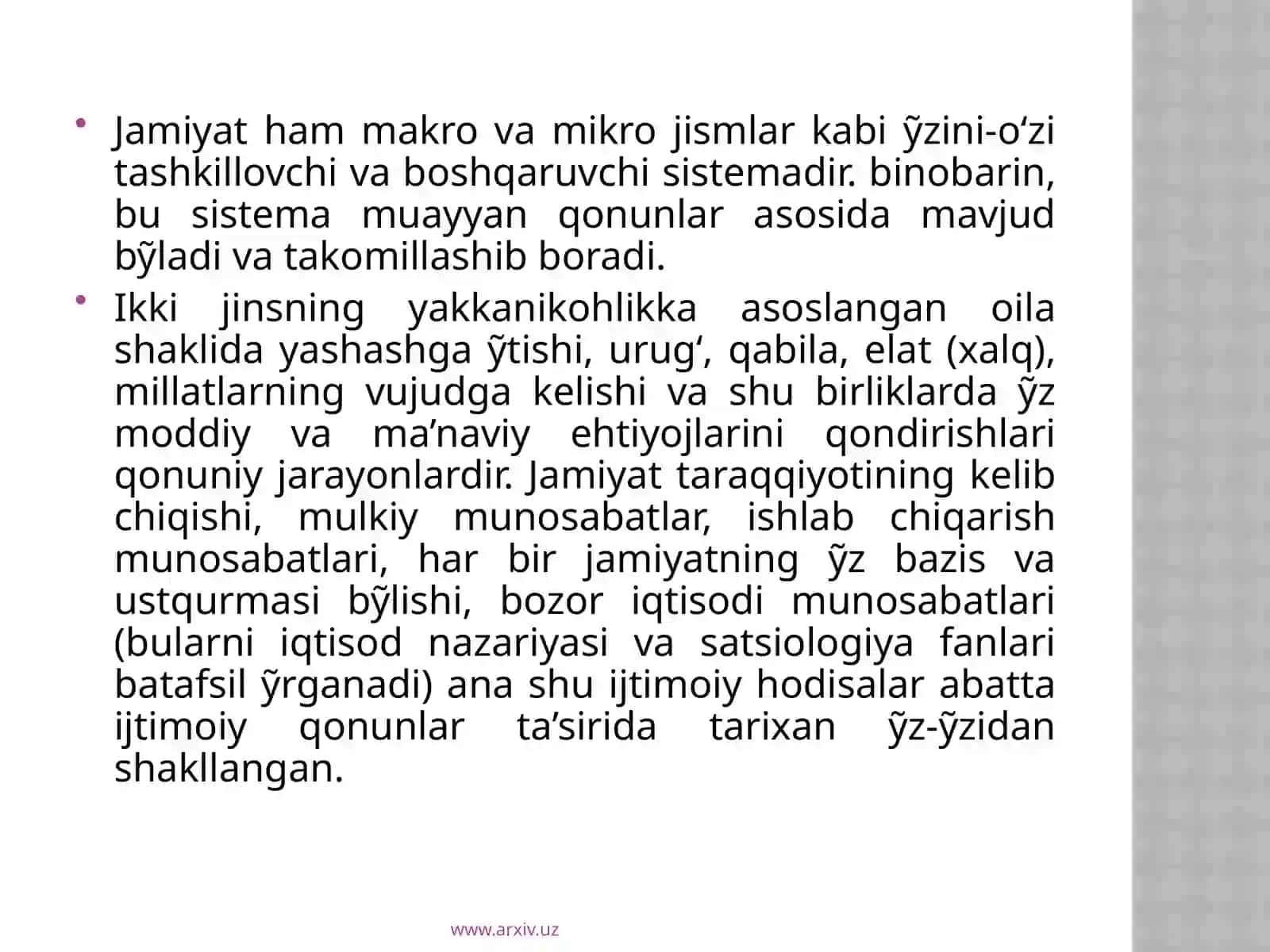 Jamiyat va shaxs munosabatlari 3