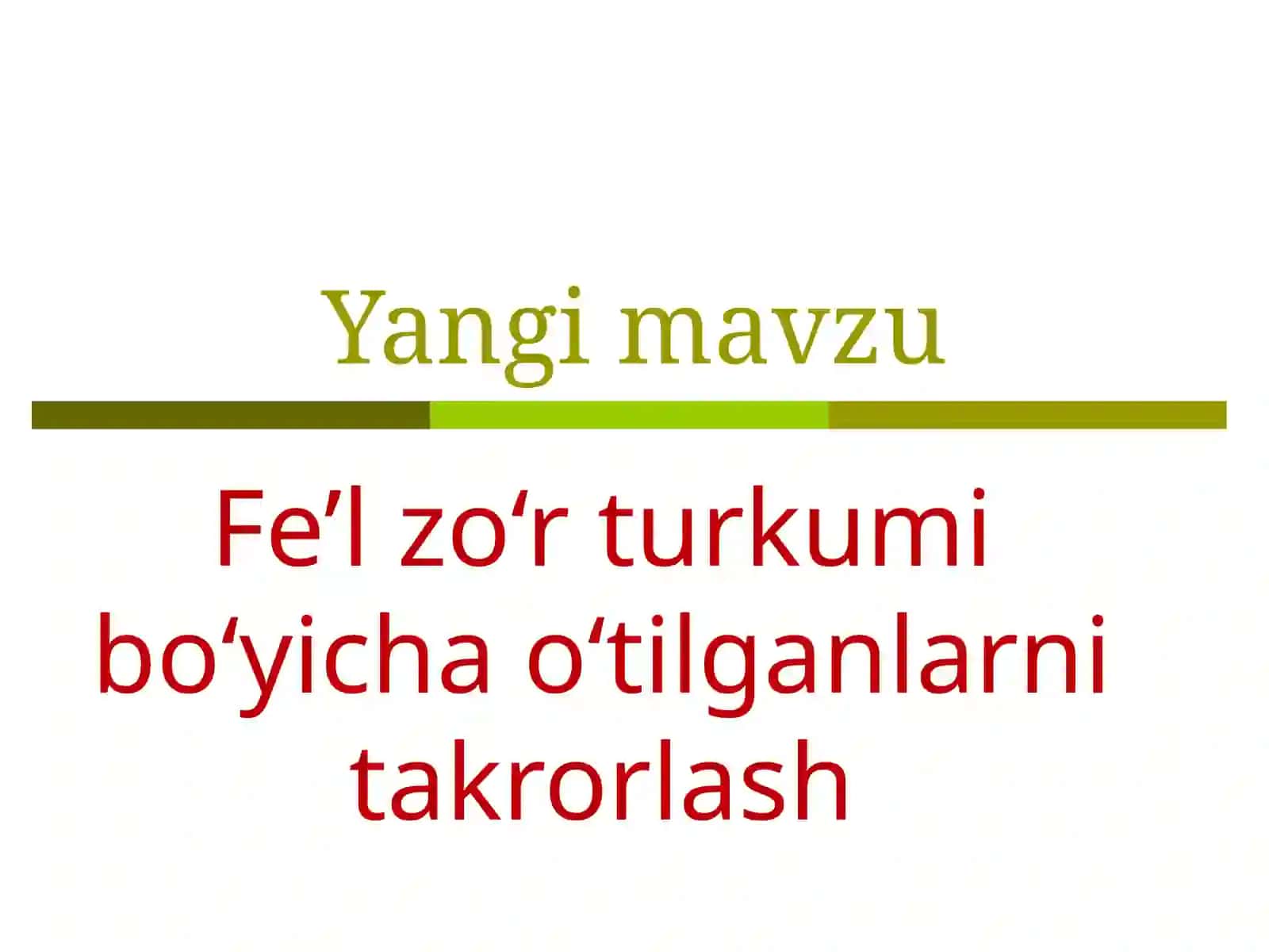 FE’L SO’Z TURKUMI 3