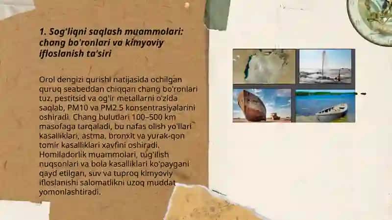 Orol dengizi qurishi oqibatida kelib chiqayotgan ijtimoiy ekologik muammolar 3