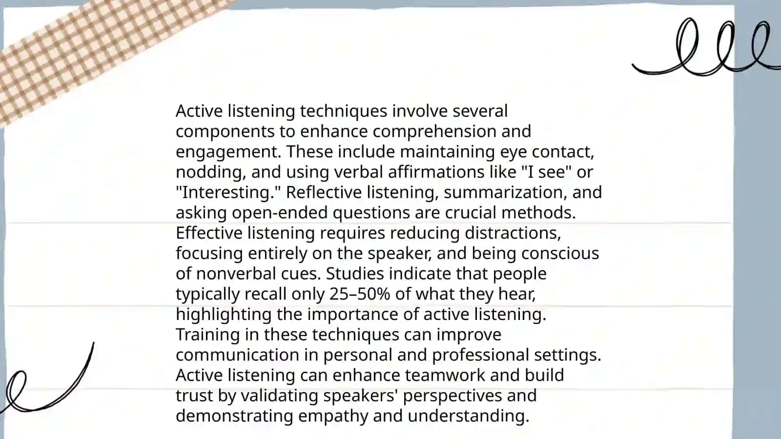 Assessment of listening 3
