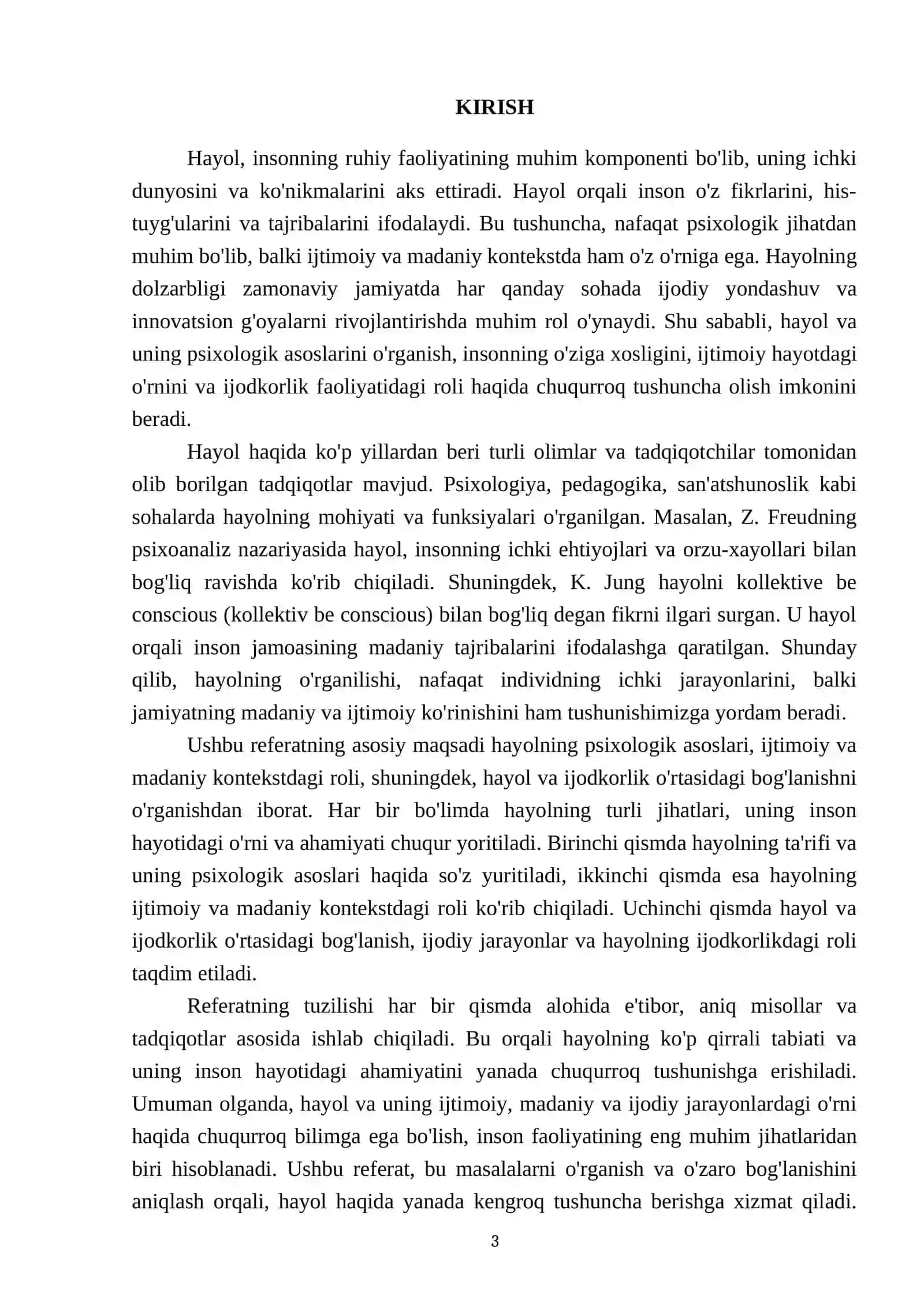 Hayol haqida tushuncha 3