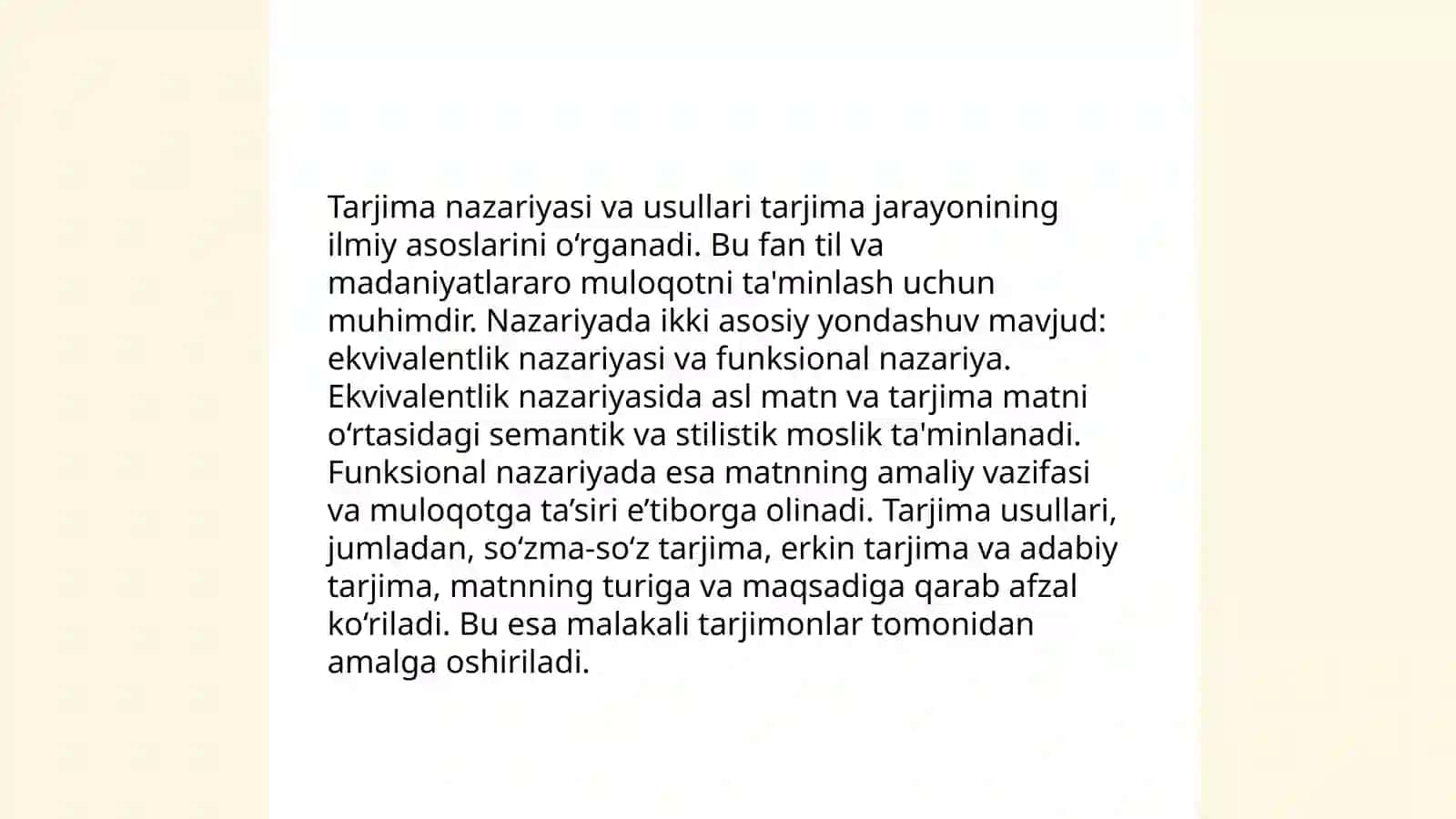 Tarjima nazariyasi va usullari 3