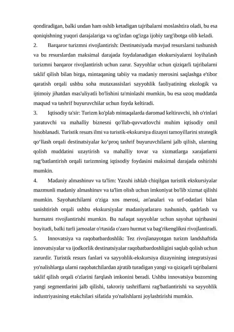 Tabiiy va madaniy turistik resursshunoslik 3