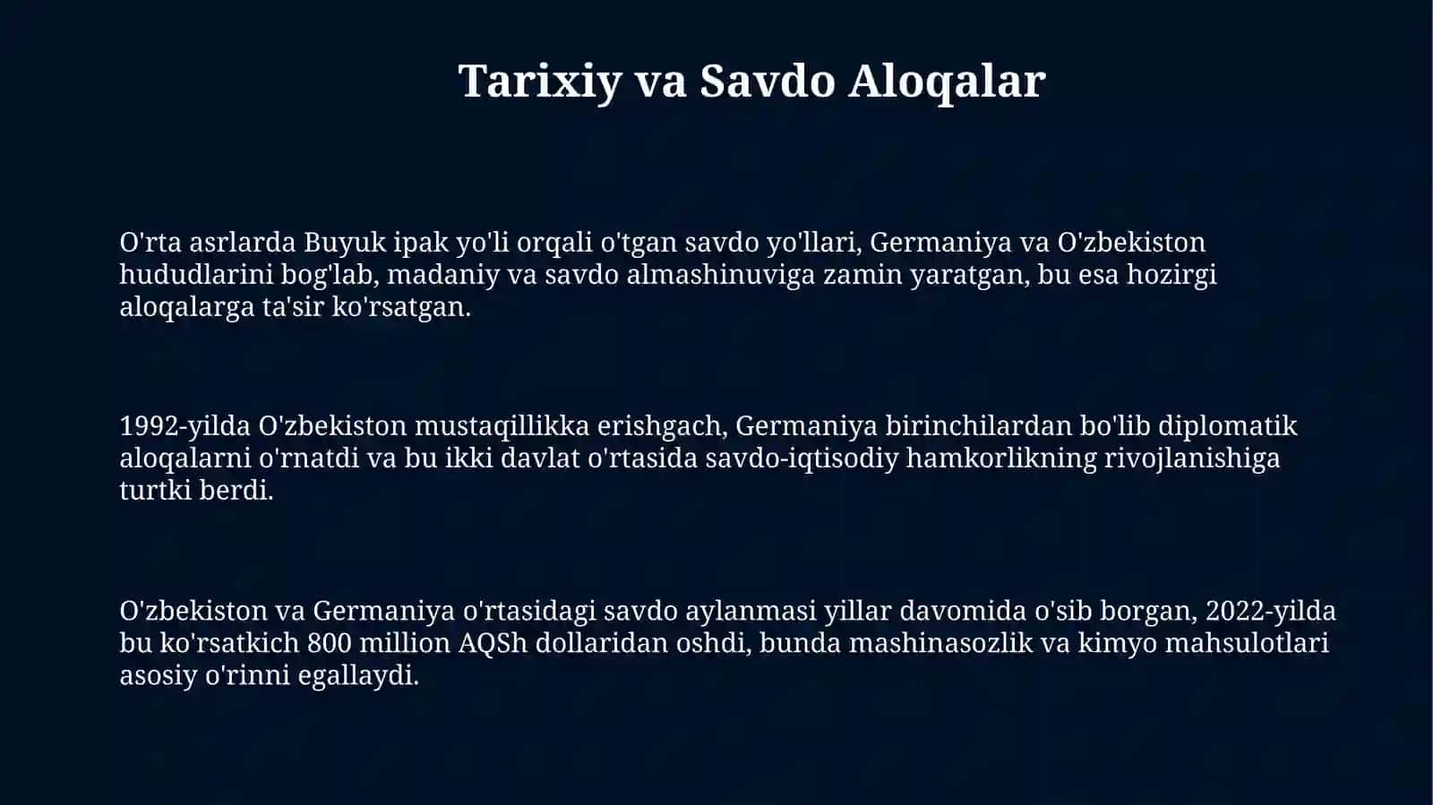 O'zbekiston va Germaniyaning iqtisodiyoti 3