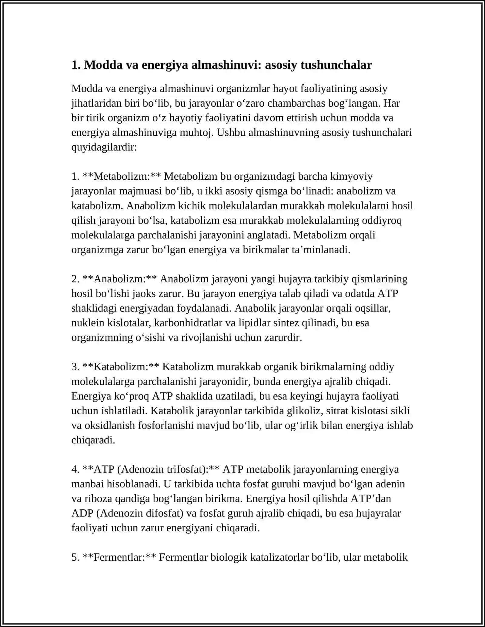 MODDA VA ENERGIYA ALMASHINUVI 3