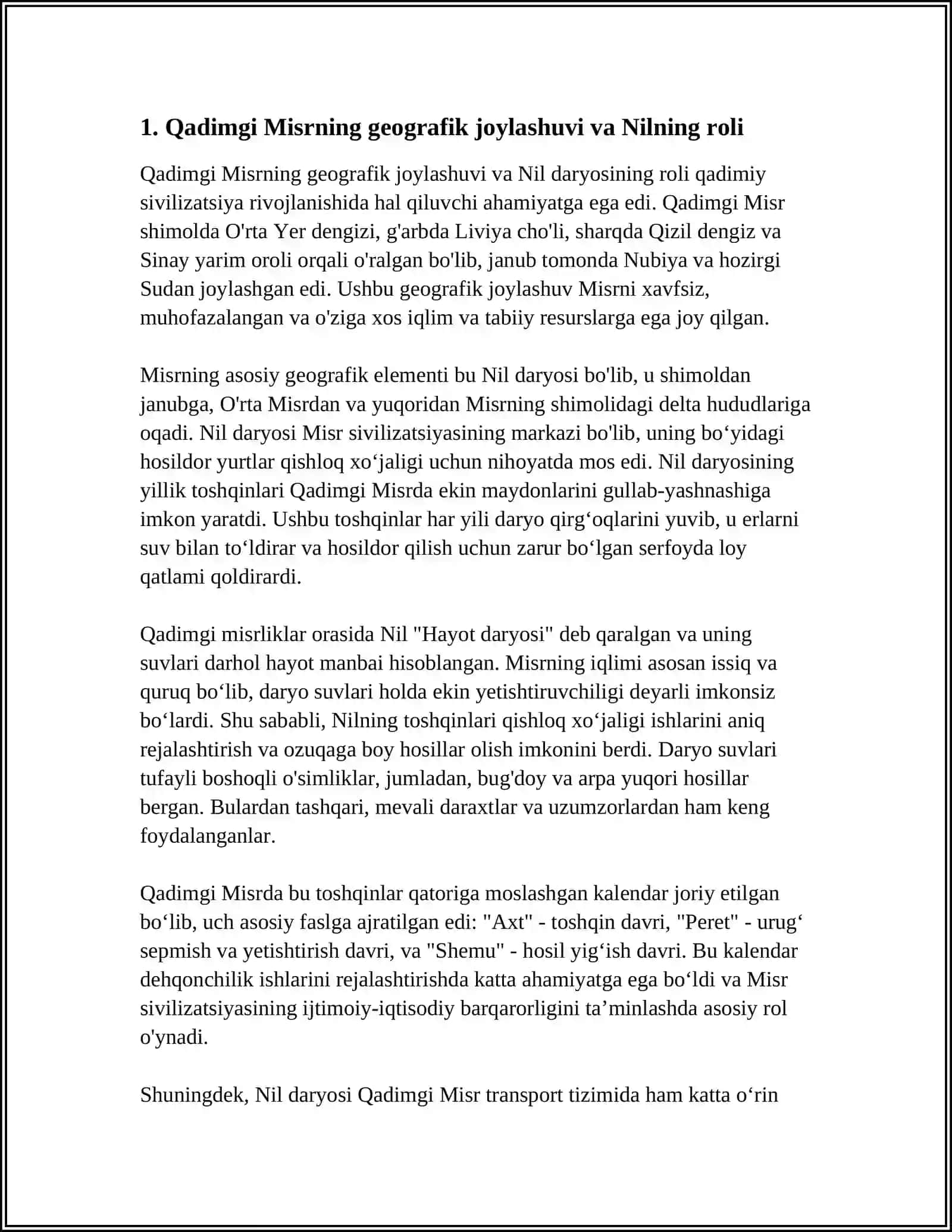 QADIMGI MISRNING ILK SIVILIZATSIYASI HAQIDA 3