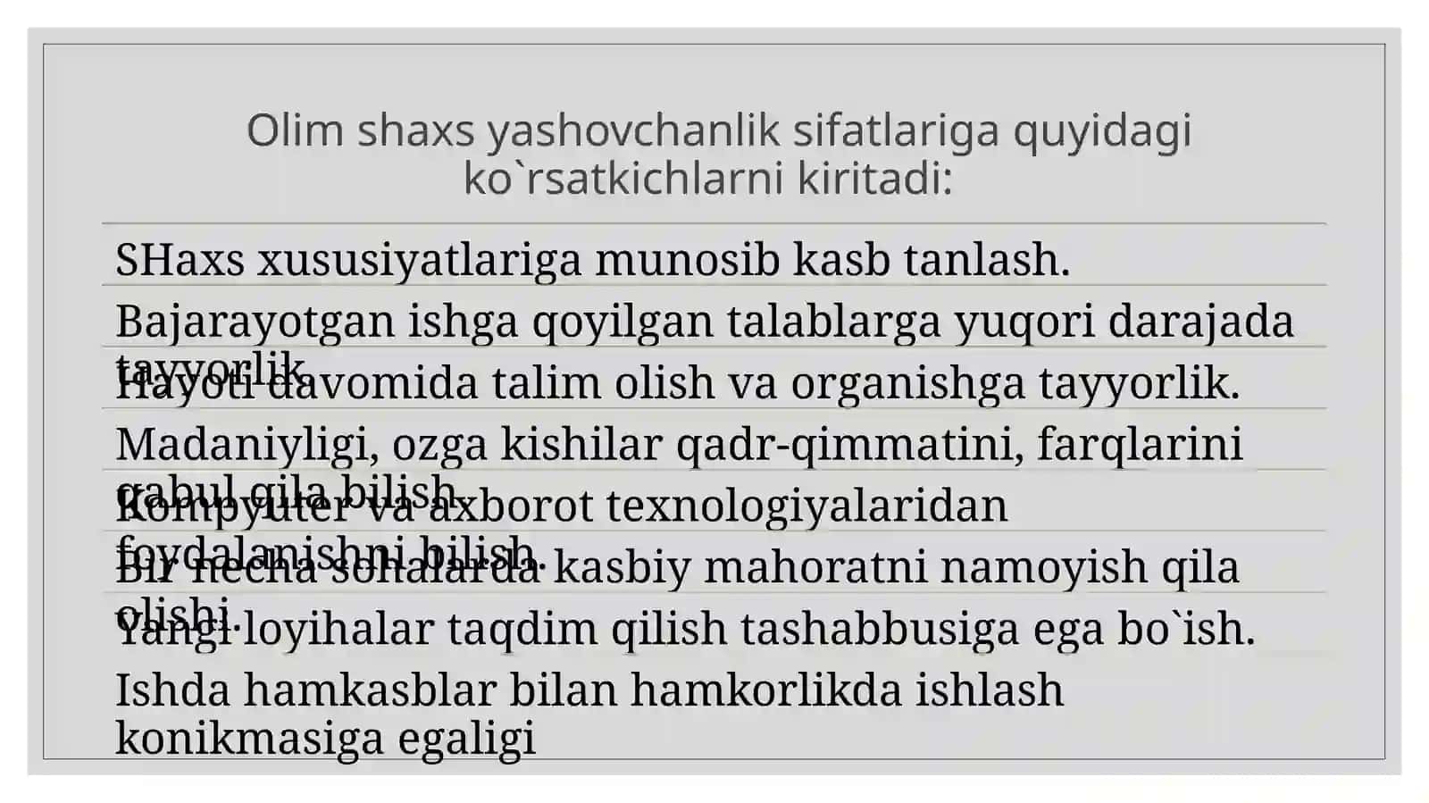 KASB TANLASHGA DOIR PSIXOLOGIK TADQIQOTLAR 3