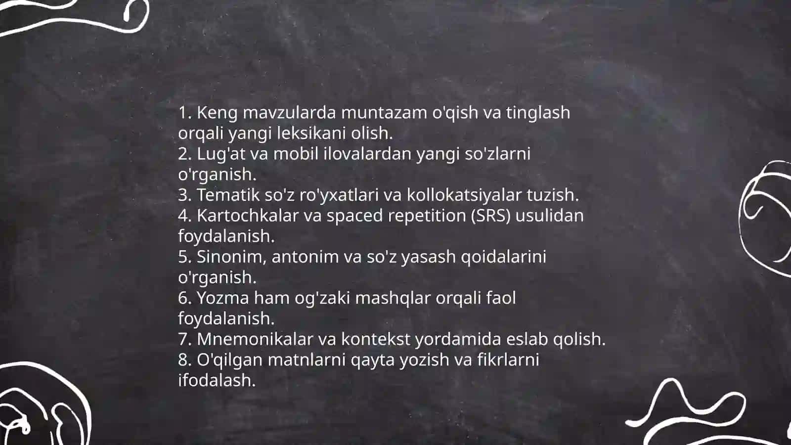 So'zlash va yozish strategiyalari 3