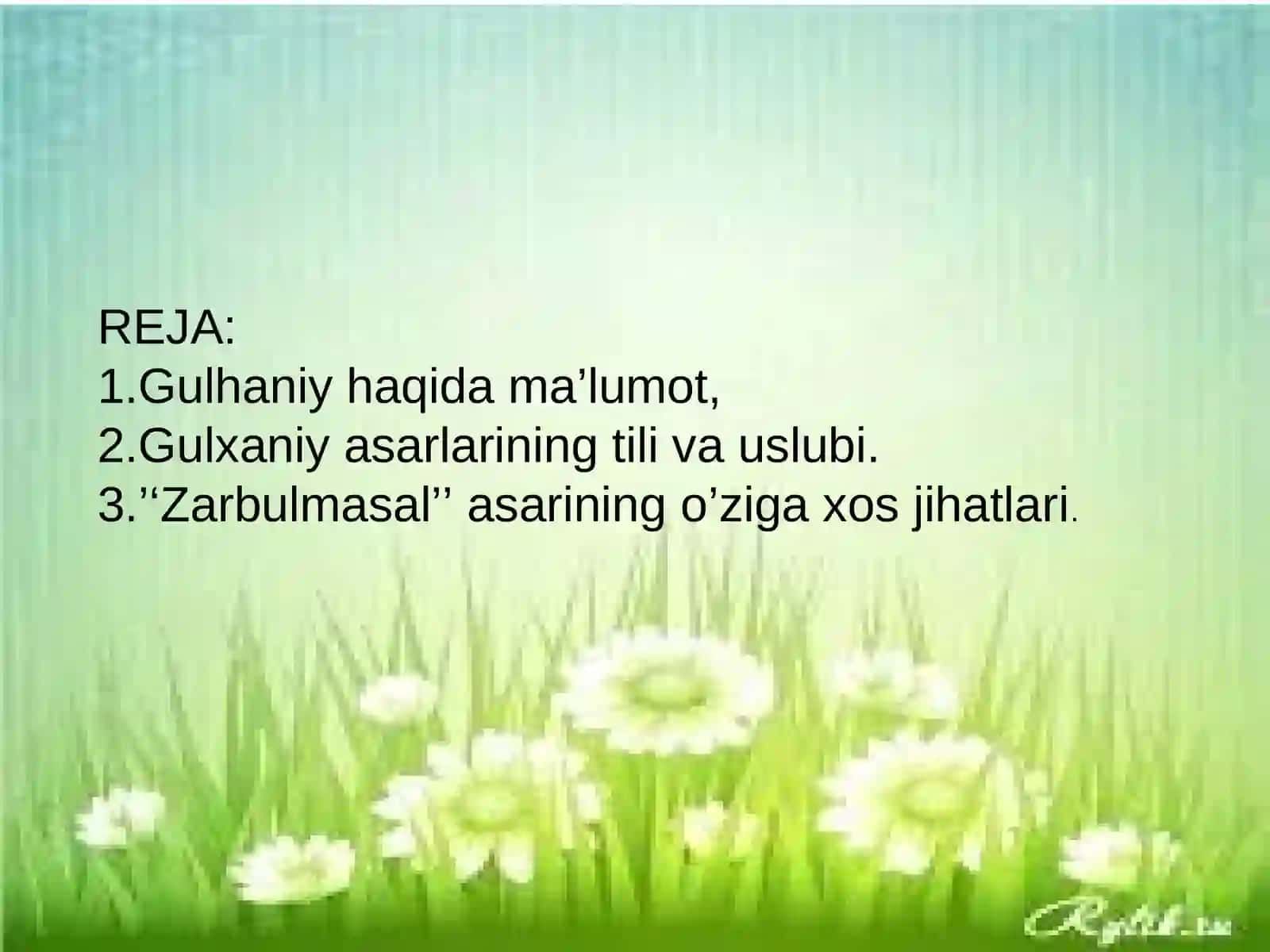 Gulxaniy asarlarining tili va uslubi 3