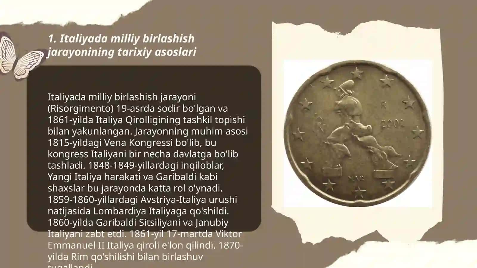 Italiyada milliy birlashish jarayonining tarixiy asoslari 3